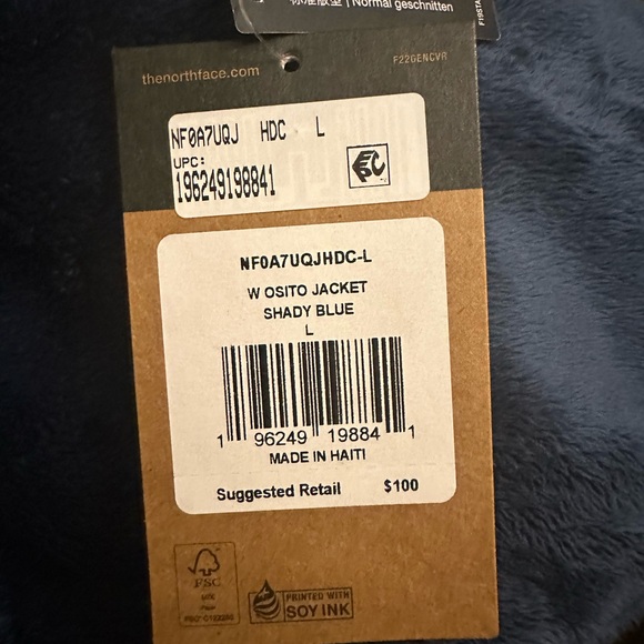 Woman’s The North Face Osito Fleece full zip up jacket NWT - Picture 4 of 7